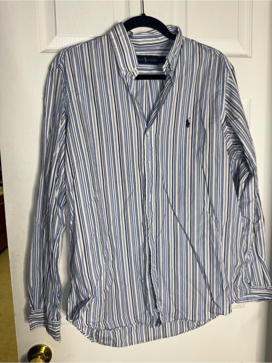 Ralph Lauren Other - Ralph Lauren Blue & White Striped Button-Down Shirt